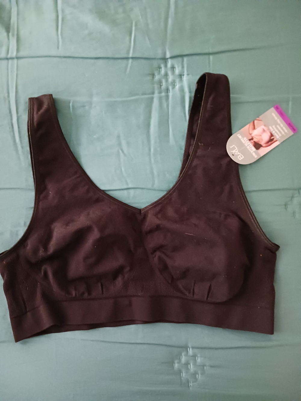 Bali Black Seamless Wireless Sports Bralette
